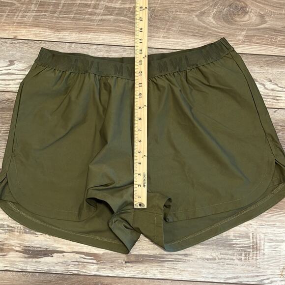 NWT Madewell MWL Allways Pull-On Olive Green Active Shorts XXL - Picture 6 of 12
